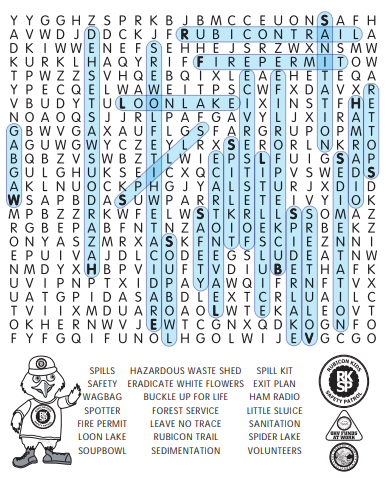 Word Search answers